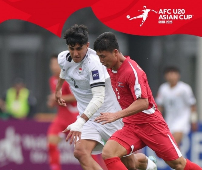 U20亚洲杯-上届亚军伊拉克1-1战平朝鲜,后者控球率仅34%